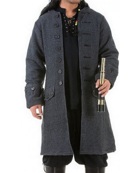 Manteau gothique pirate gris