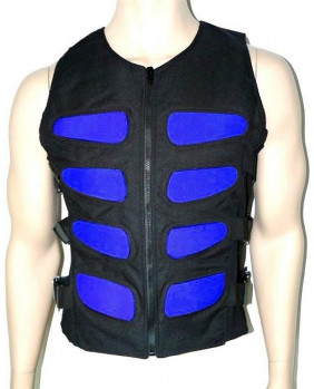 Cyber waistcoat with blue...