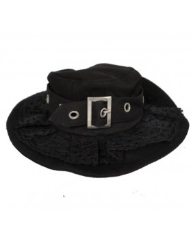 Black gothic lolita mini hat