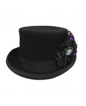 Victorian black hat Alezia