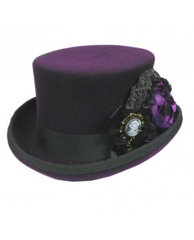 Victorian purple hat Alezia
