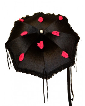 Romantic gothic velvet parasol