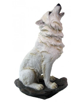 White wolf figurine Storms Cry