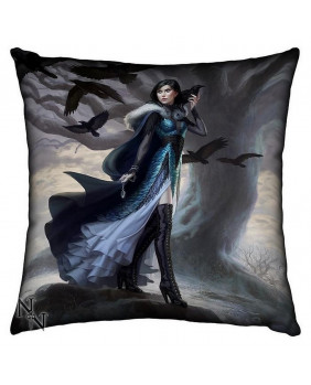 Gothic cushion Raven