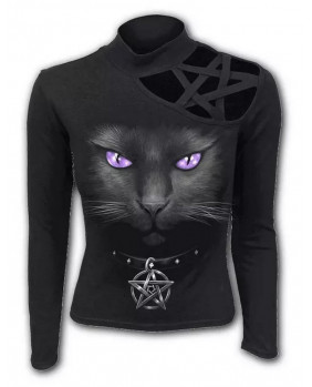 Camiseta pentáculo negro Black Cat