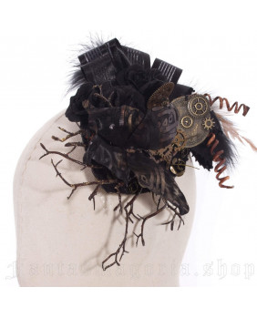Accessoire cheveux steampunk papillon