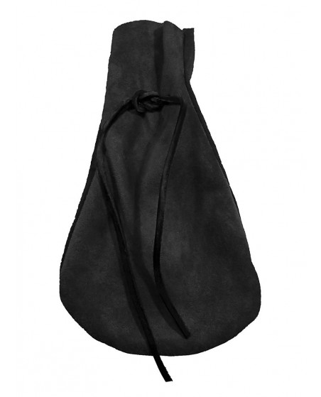 Black suede purse