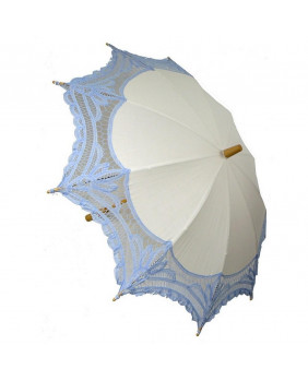 White and blue lolita umbrella