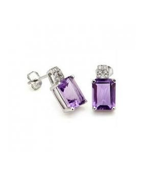 Gothic earrings purple...