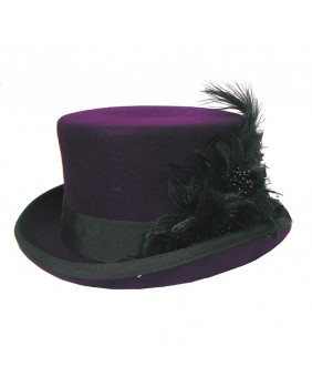 Purple gothic hat