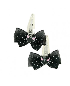 Hair clips heart with pink...