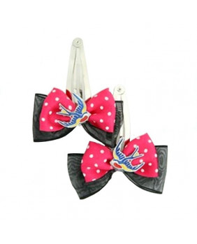 Black and pink hair clips...