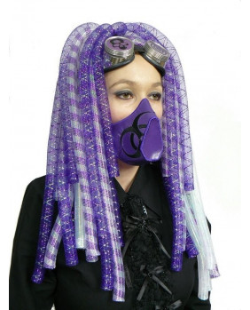 Purple Cyber Goth Hair...