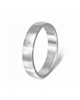 Silver steel ring