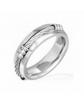 Men's cable ring