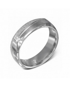 Sandblasted steel ring