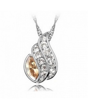 White gold plated pendant...