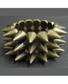 Elastic bracelet bronze