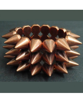 Elastic bracelet copper plated