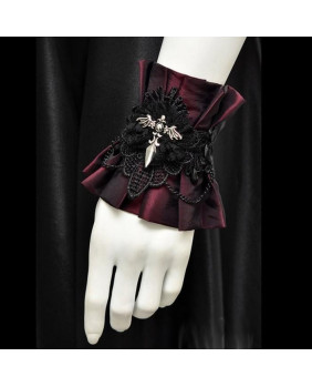 Gothic burgundy bracelet...