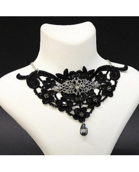 Victorian gothic lace necklace