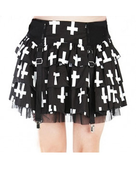 Cross Show Down gothic skirt