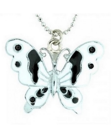 Pendentif papillon blanc
