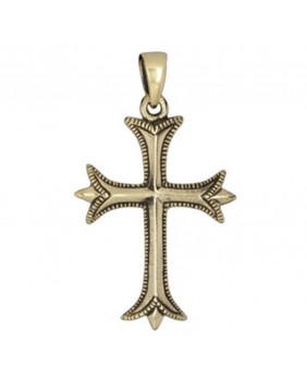 Croix gothique en bronze