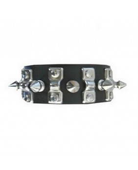 Gothic leather bracelet BC210