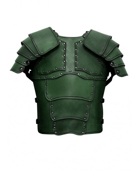 Armure Mercenaire en cuir vert