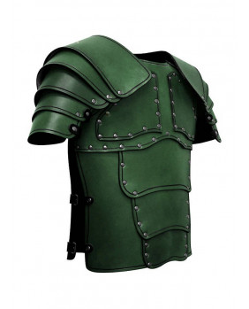 Armure Mercenaire en cuir vert