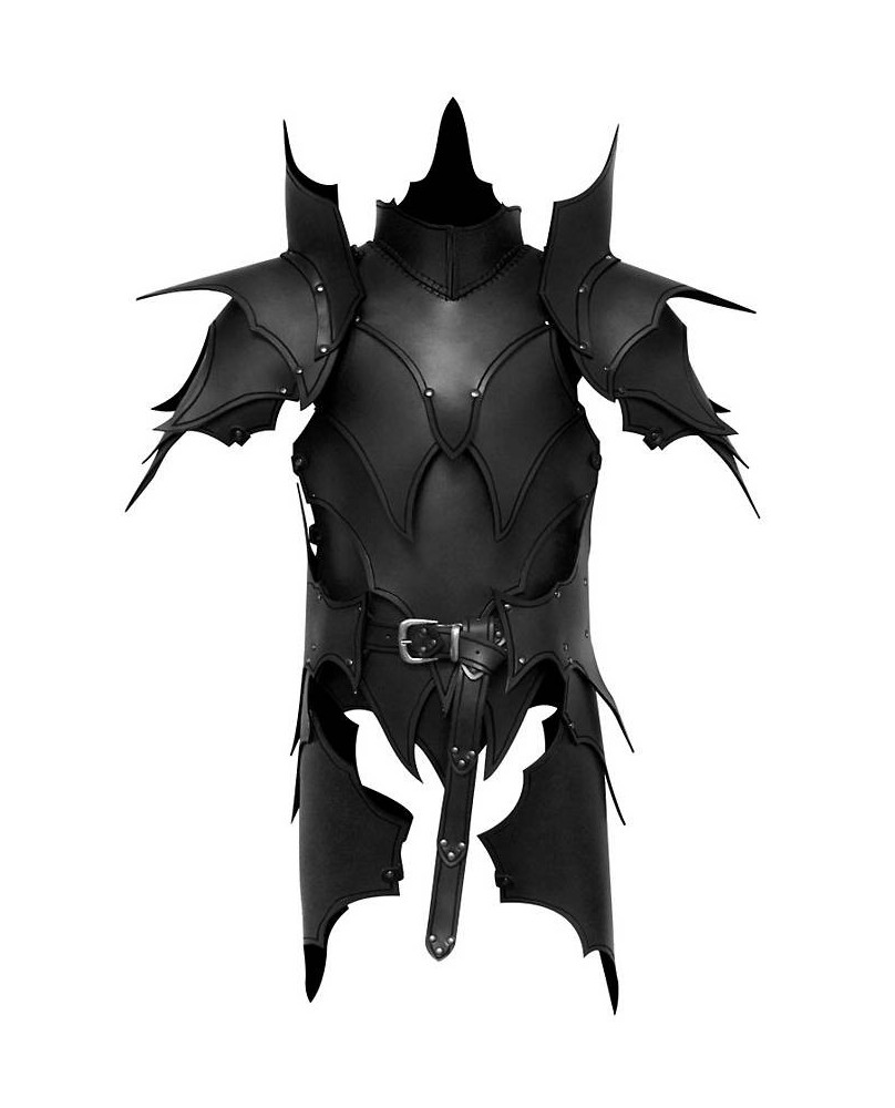 Armure elfique en cuir noir