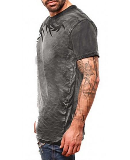 T-Shirt tattoo gris homme