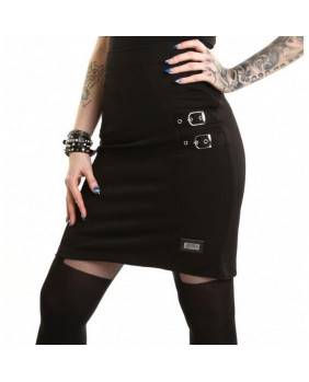 Norma black rock gothic skirt