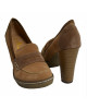 Chaussures Vintages rétro marrons à talons hauts 