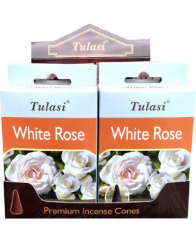 Encens cône Roses blanches Tulasi