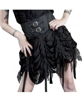 Falda negra gótica Shadow