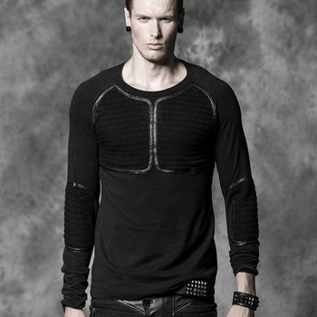 Gothic long sleeve rock tops for men