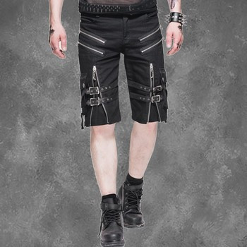 Gothic rock metal shorts for men