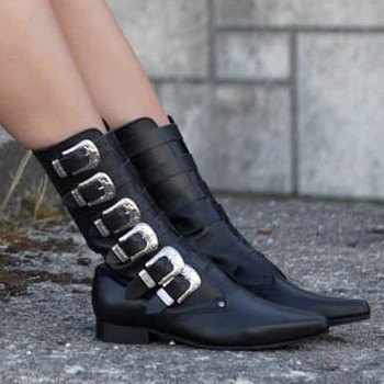 Women's gothic flat boots