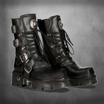 Gothic wedge boots for men
