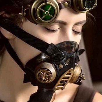 Steampunk masks: accessories from l'Antre de Syria