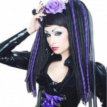 Gothic and cyberlox hair additions for women