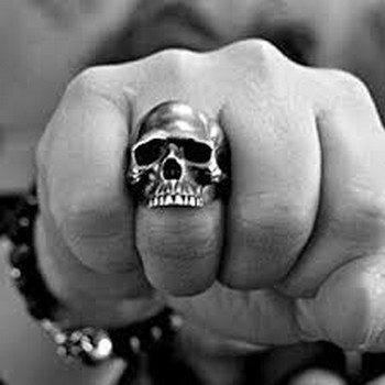 Rock and gothic rings for men