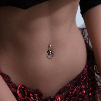 Gothic navel piercings for women
