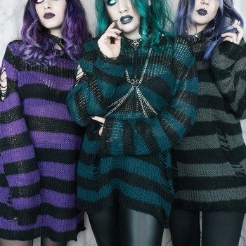 Suéteres góticos para mujer
