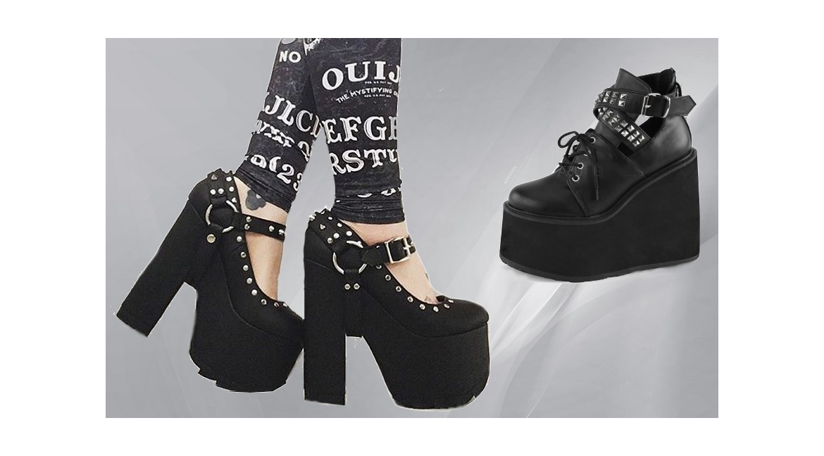 Women's gothic platform shoes 